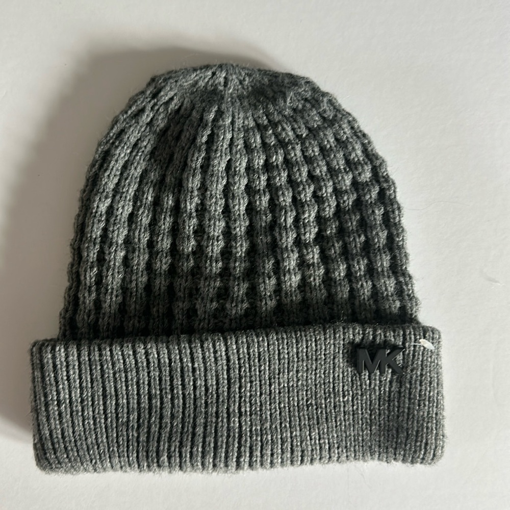 Michael Kors Knit Beanie Hat - Grey - One Size New - Picture 1 of 4